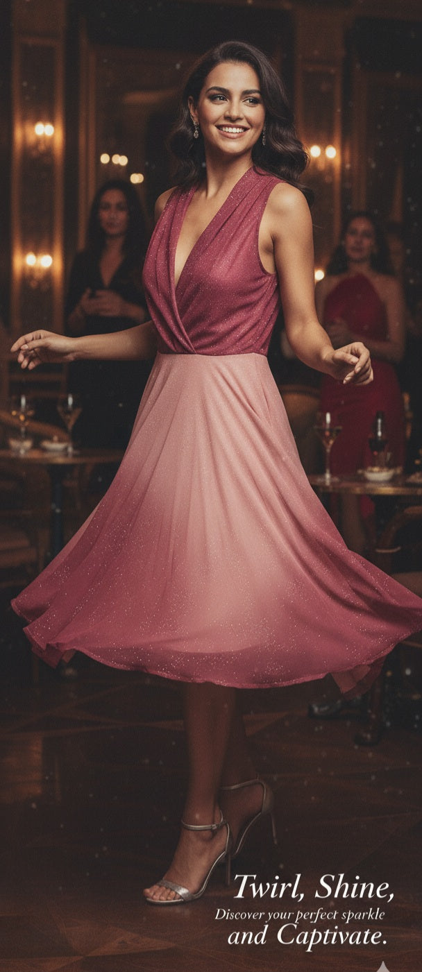 Cocktail chiffon dress