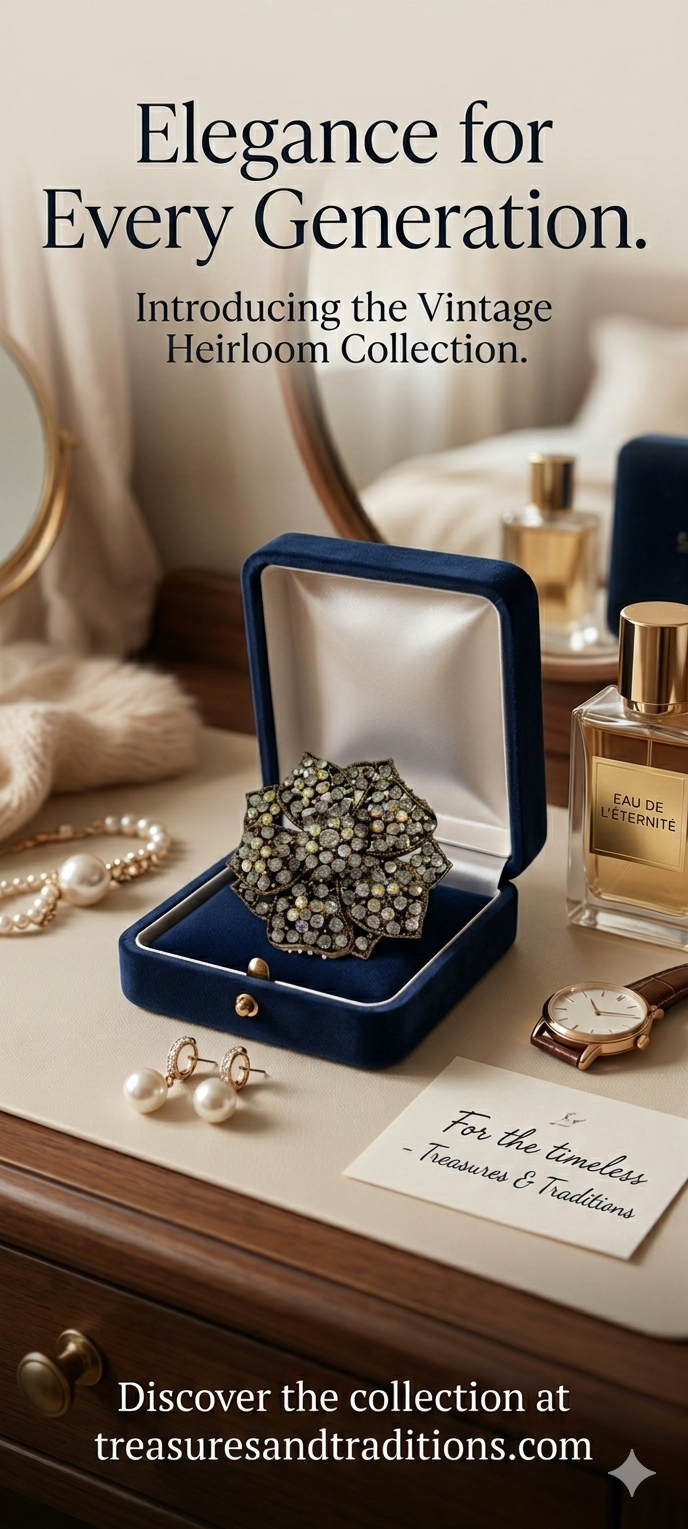 Elegance for every generation brooch