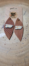 Leather earrings