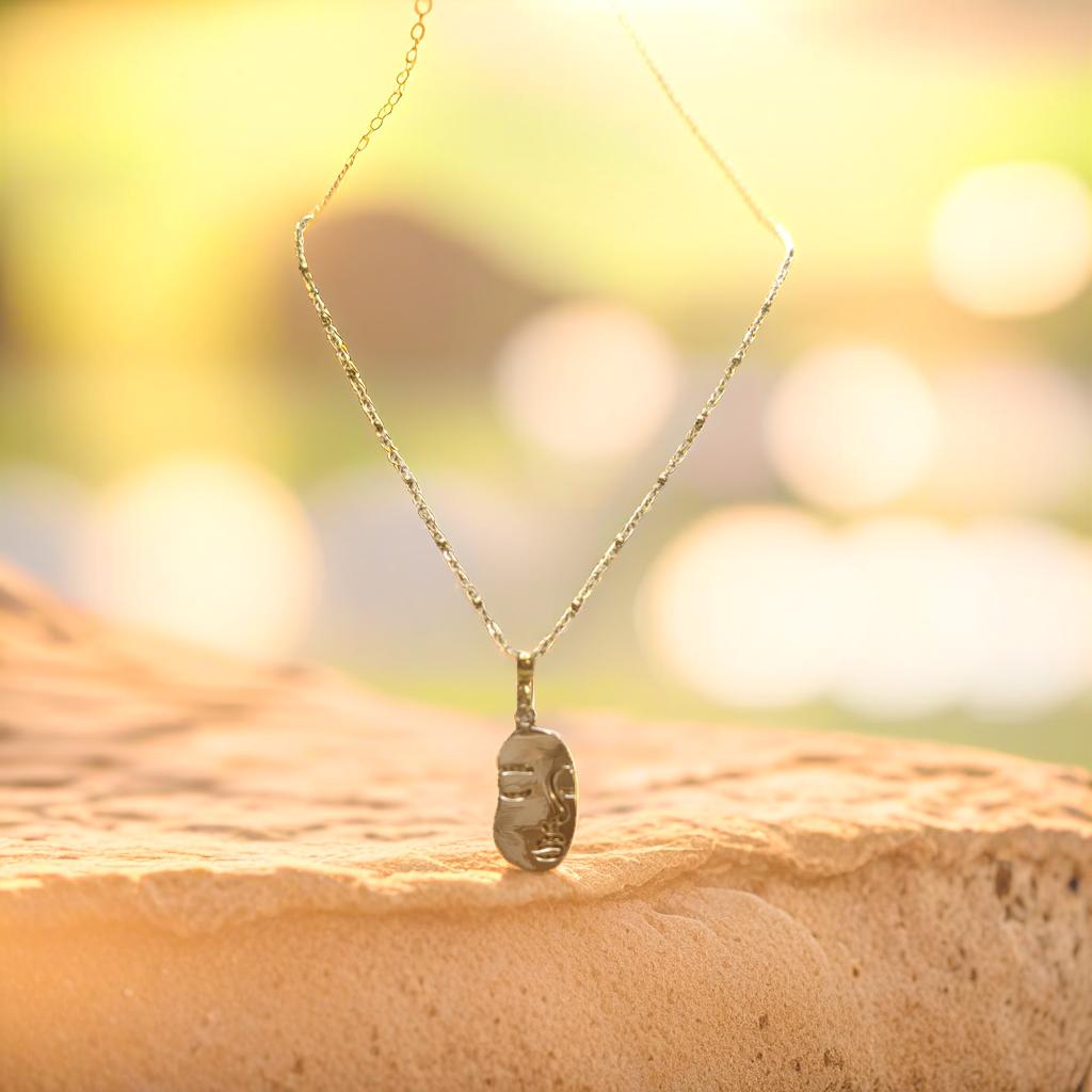 Beautiful chain with a face charm