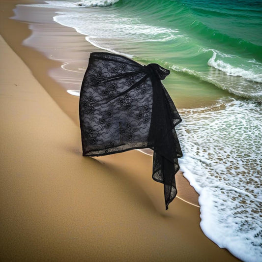 Black lace cover up