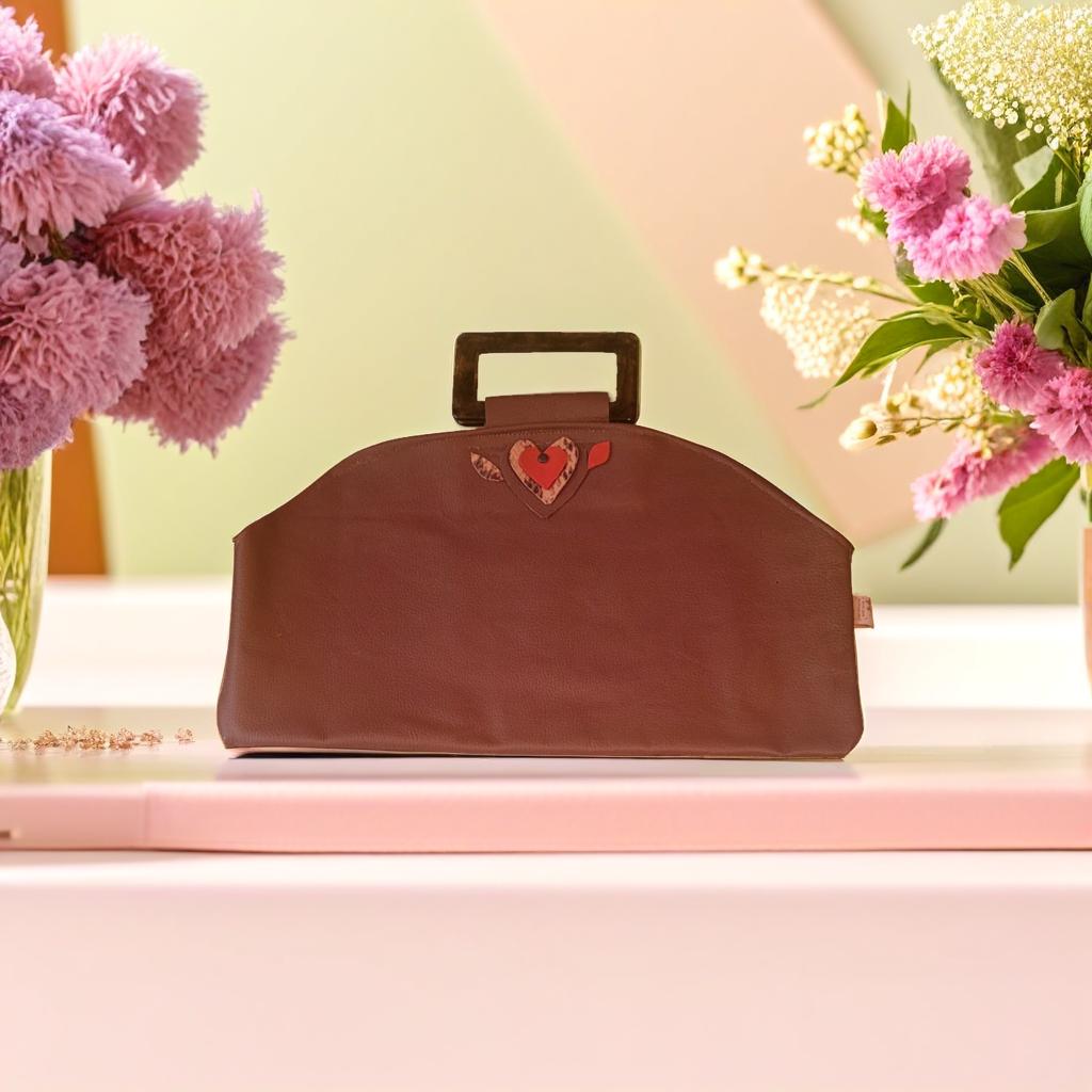 Unique leather vintage bag