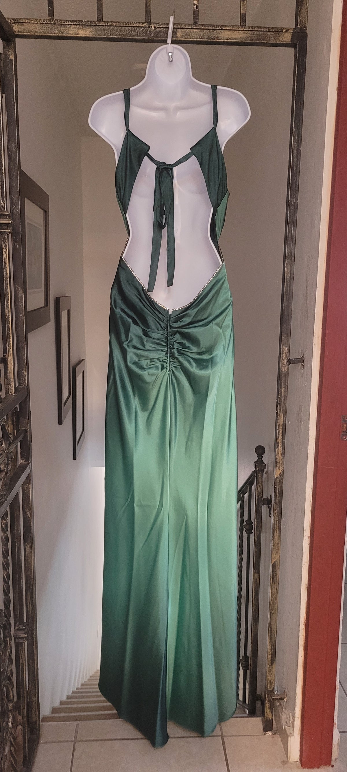 Green formal dress