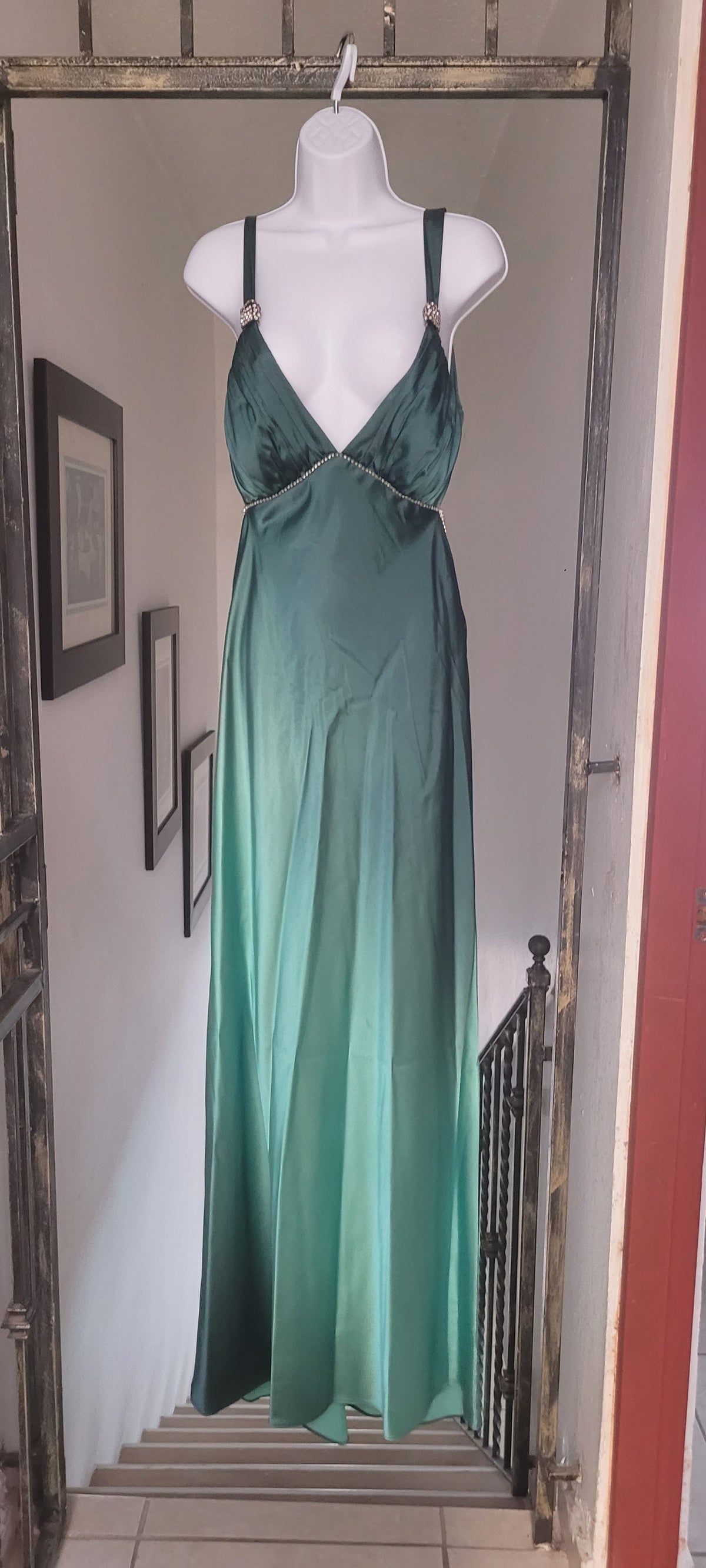Green formal dress