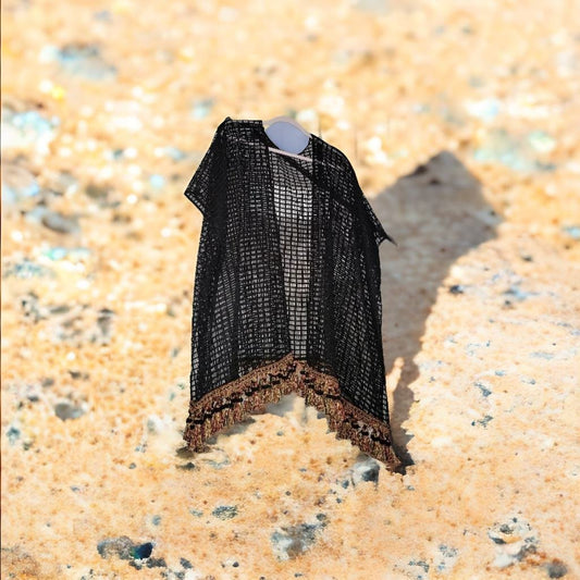 Elegant Casual Cover Up, with tassels