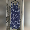 Ralph Lauren blue chiffon gown